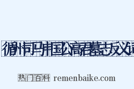 循州司马申国公高君墓志反义词是什么意思的图片